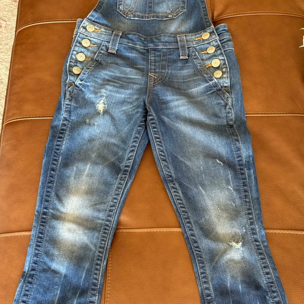 True Religion Blue Denim Overalls - Picture 4 of 6